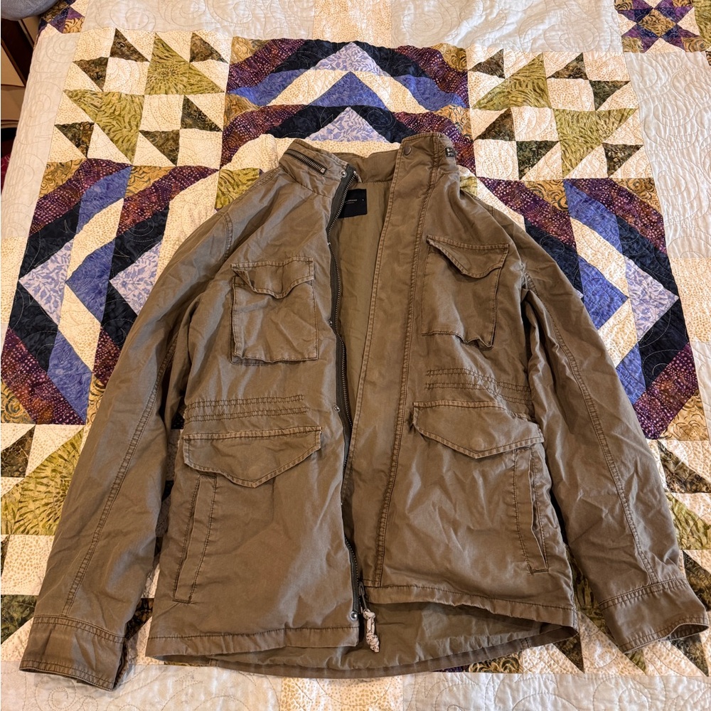 Cargo canvas utility jacket military style Lucky